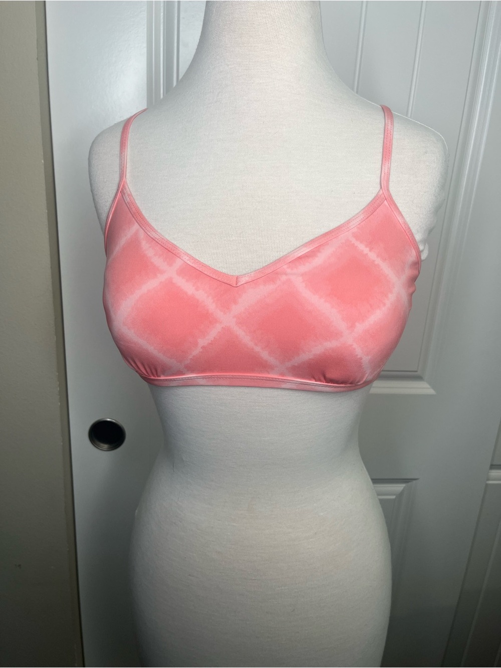 Carve Designs Stinson Bikini Top Rose Tie Dye Womens Size Small Sporty Swimsuit